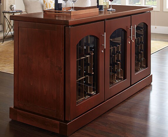 Wine Credenza Cabinets Le Cache Premium Wine Cabinets