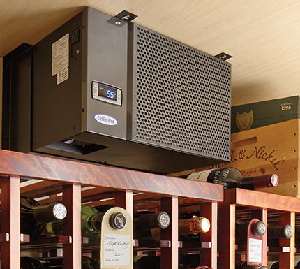 CellarPro in a wine cabinet