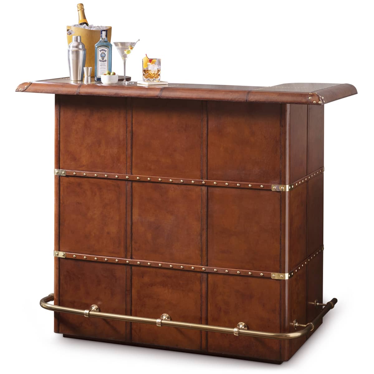 The Hitter 15p ラディカル Leather Bar Brown + Loft 400 #36566 | Le Cache Wine Cabinets